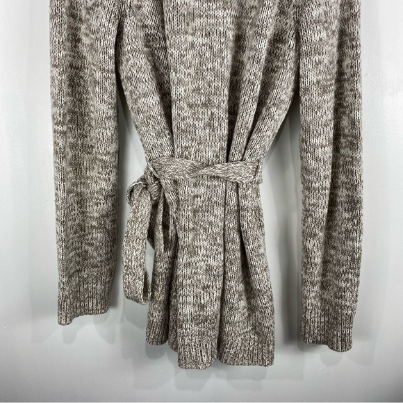 Gap Knit Belted Tie Front Robe Longline Cardigan Sweater Loungewear Cozy Size XL - Picture 5 of 6